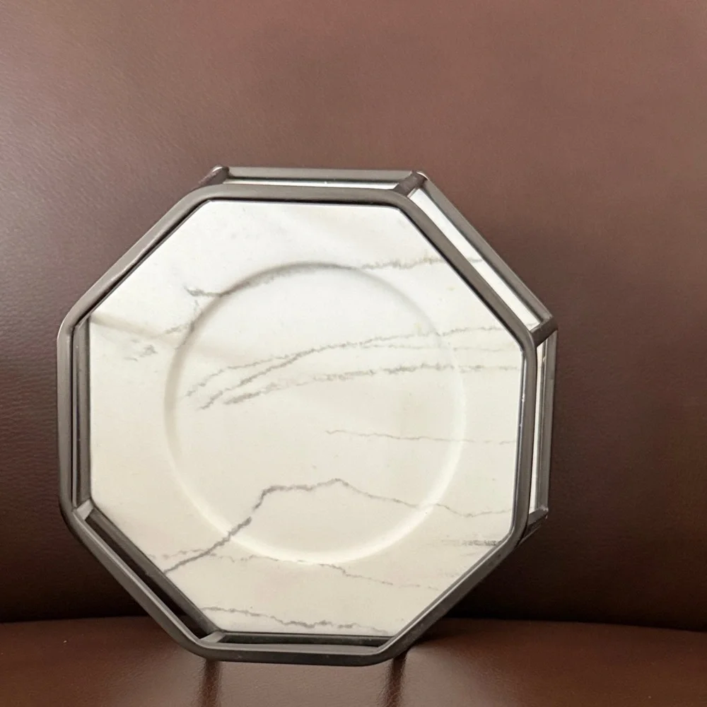 BATH BODY WORKS GEOMETRIC PEDESTAL FRAME MEDIUMCANDLE HOLDER SLEEVE 6